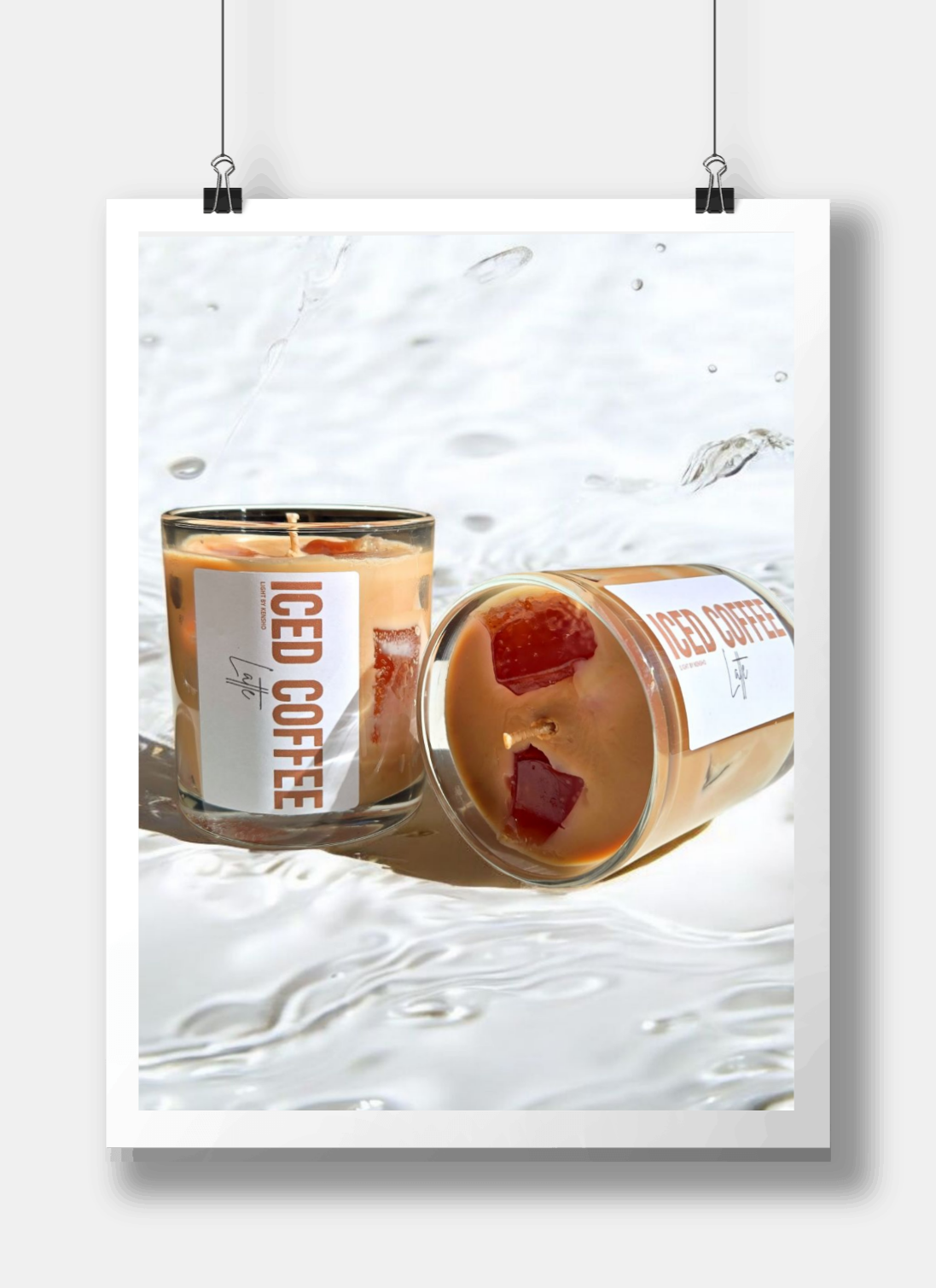 Giftset - Iced Coffee Latte 2 stuks - Geurkaars