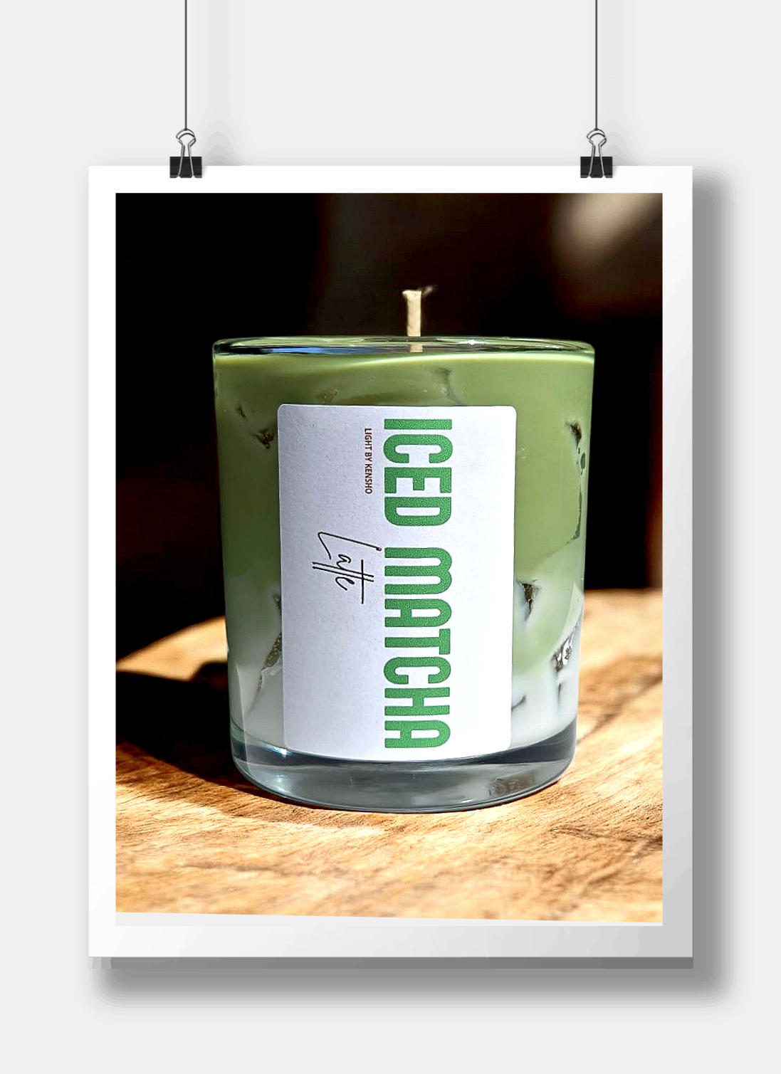 Iced latte - Iced Matcha Latte - Geurkaars