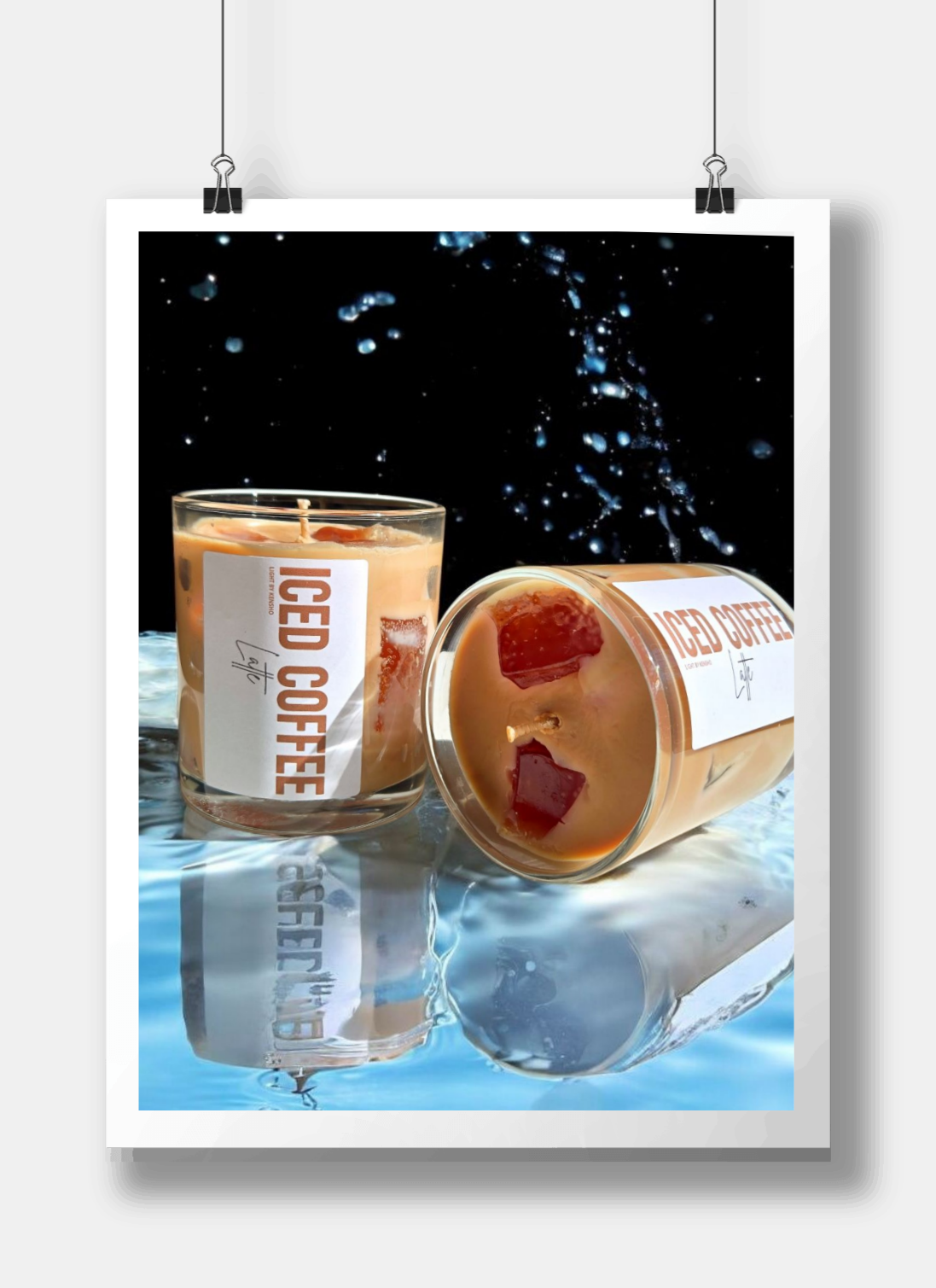 Giftset - Iced Coffee Latte 2 stuks - Geurkaars