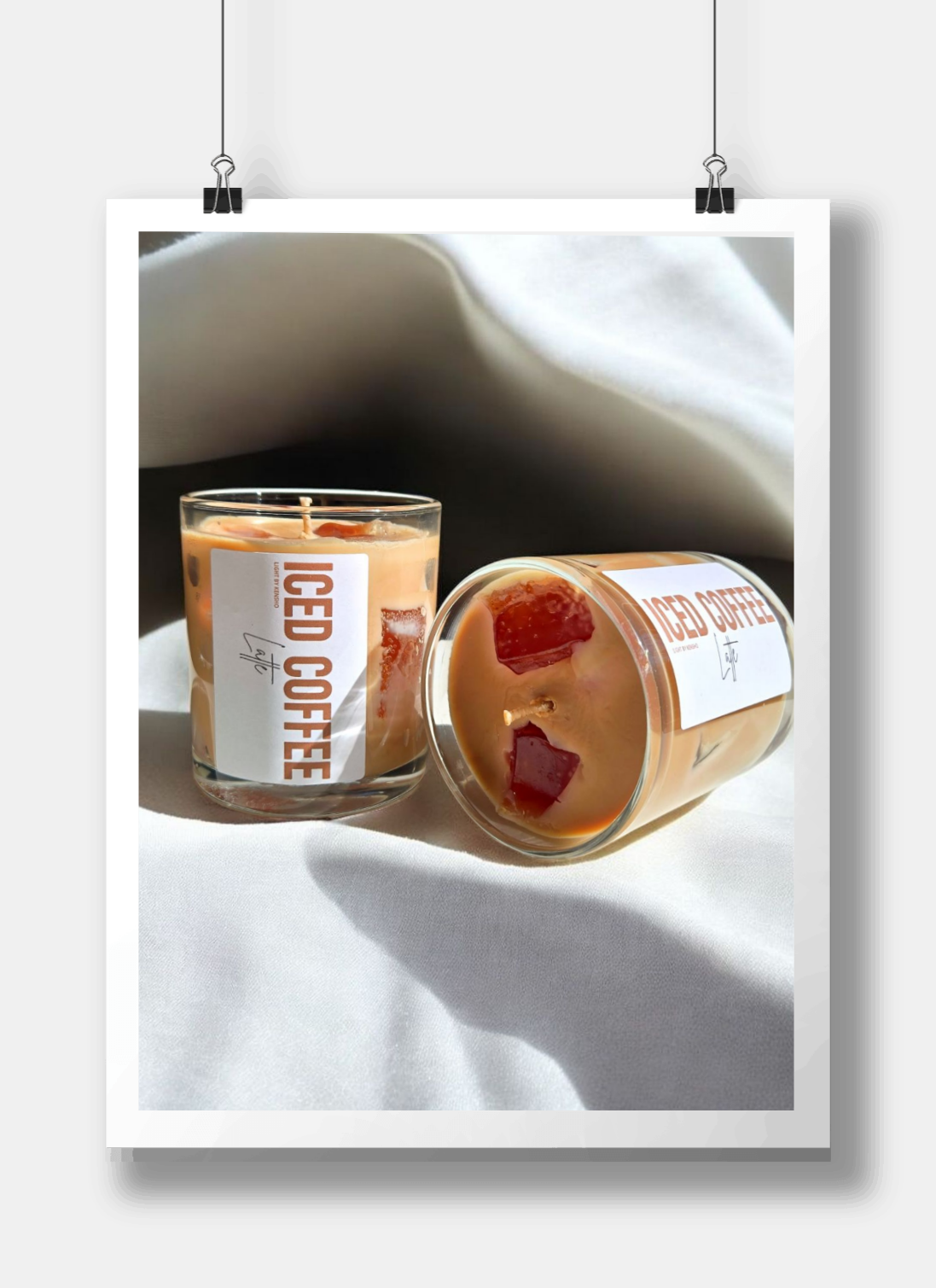 Giftset - Iced Coffee Latte 2 stuks - Geurkaars
