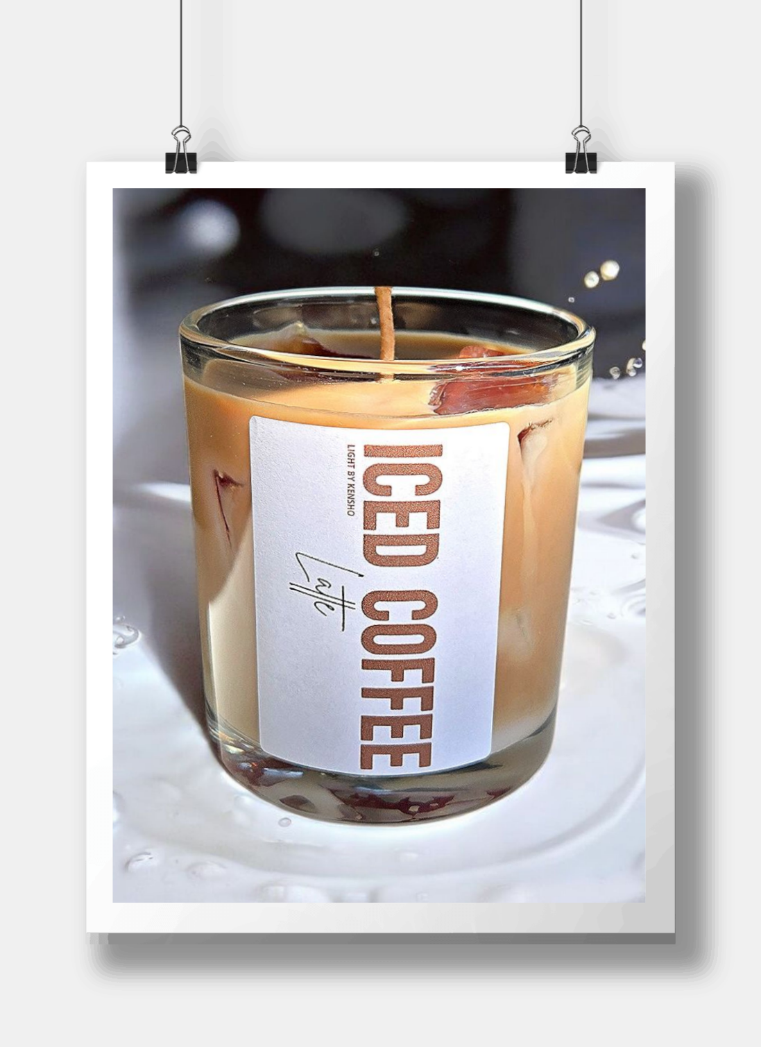 Iced latte - Iced Coffee latte - Geurkaars