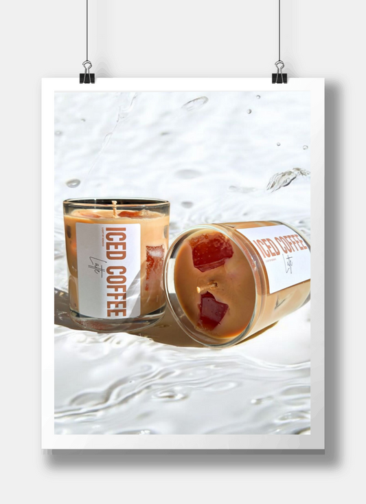 Giftset - Iced Coffee Latte 2 stuks - Geurkaars