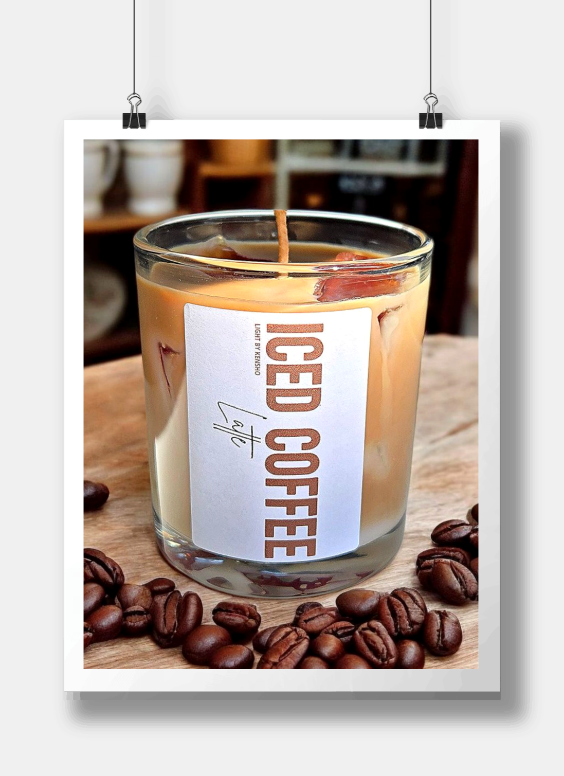 Iced latte - Iced Coffee latte - Geurkaars