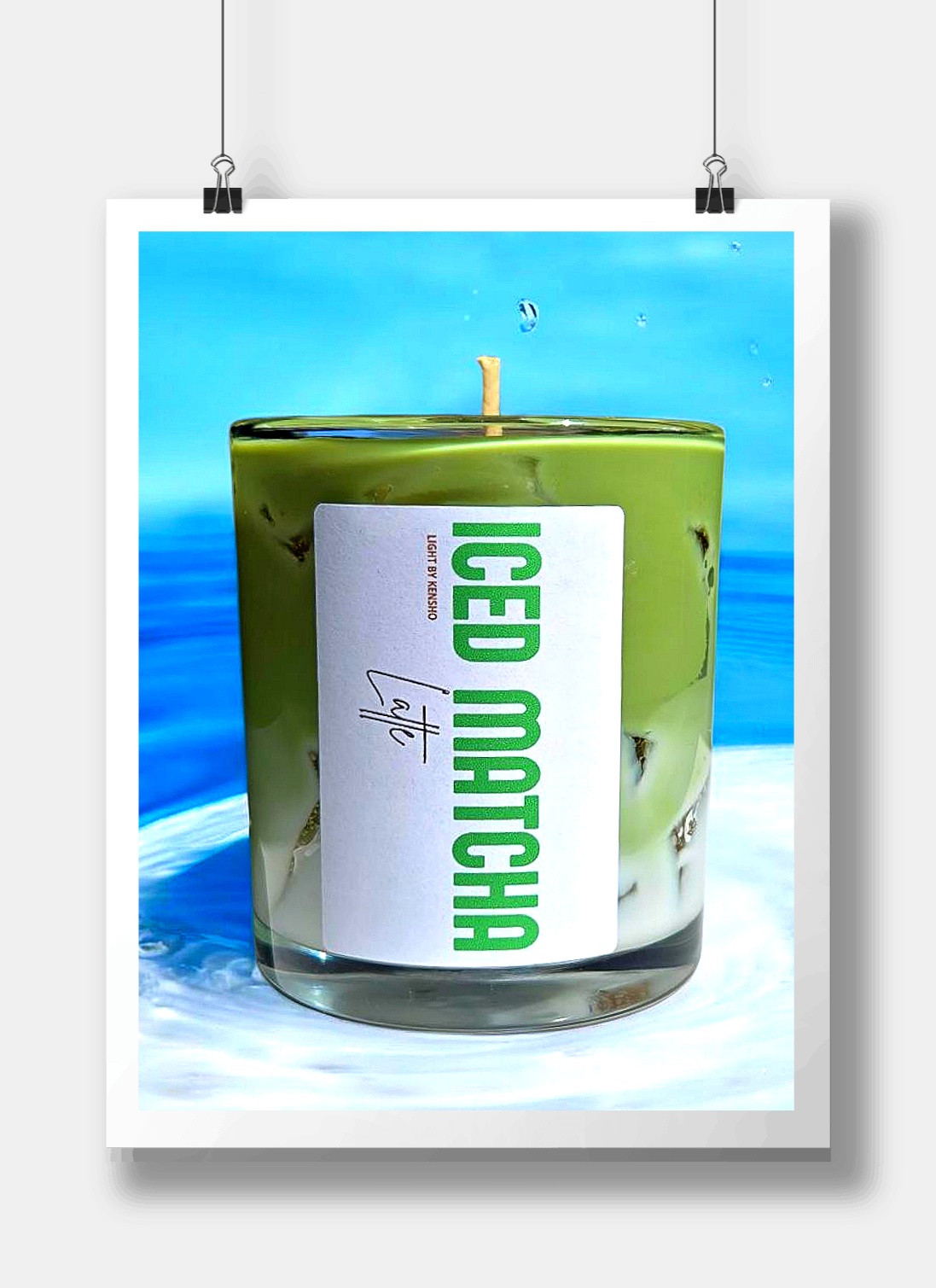 Iced latte - Iced Matcha Latte - Geurkaars