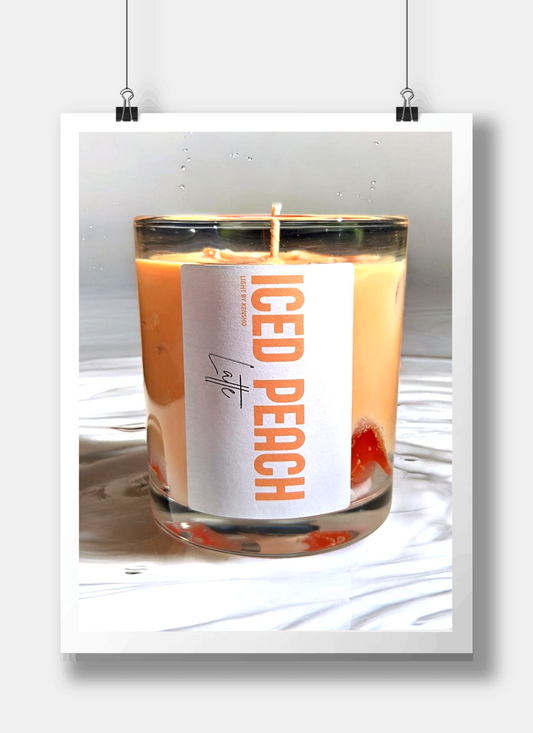 Iced latte - Iced Peach Latte - Geurkaars