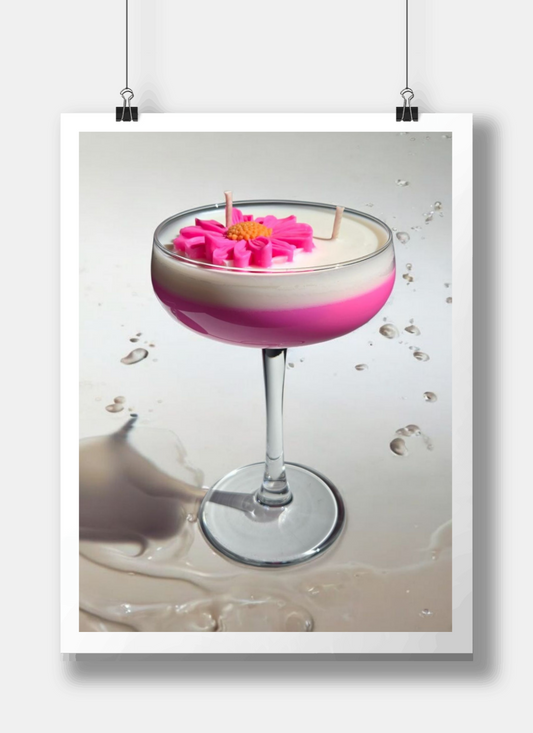 Geurkaars - Pink Lady - Cocktail